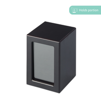 Mahogany Veneer Photo Urn - Large