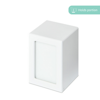 White Photo Urn - Medium