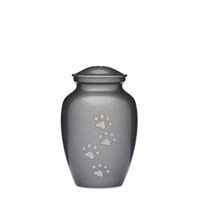 Grey Paws to Heaven Urn 6"