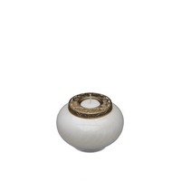White and Gold Candle Urn - Keepsake
