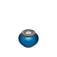 Classic Blue and Silver Candle Urn - Keepsake