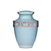 Teal Alloy Urn