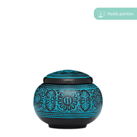 Black with Blue Floral Medium