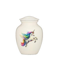 Prancing Unicorn Medium Alloy Urn