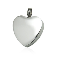 Classic Heart Pendant Silver Tone
