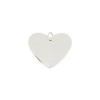 Heart Name Tag Silver