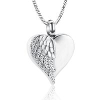 Angel Heart Silver Tone Pendant