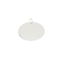Oval Name Tag Silver