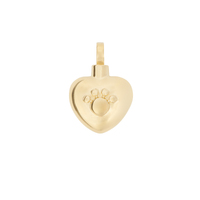 Paw Heart Pendant 14ct Gold Vermeil 